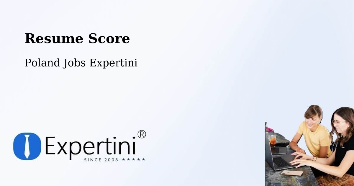 Resume Score & Job Description Match Tool – Opatówek - Poland Jobs Expertini